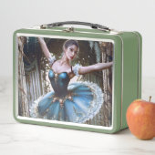 Ballet danser in een blauwe Tutu (In situ)