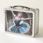 Ballet danser in een blauwe Tutu (Achterkant)