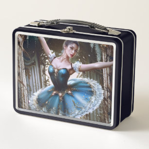 Ballet danser in een blauwe Tutu