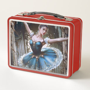 Ballet danser in een blauwe Tutu
