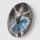Ballet danser in een blauwe Tutu Grote Klok (Hoek)
