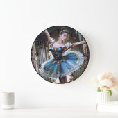 Ballet danser in een blauwe Tutu Grote Klok (Huis)