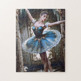 Ballet danser in een blauwe Tutu Legpuzzel