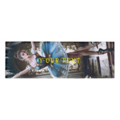 Ballet danser in een blauwe Tutu Naambadge (Voorkant)