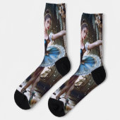 Ballet danser in een blauwe Tutu Sokken (Links)