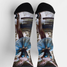 Ballet danser in een blauwe Tutu