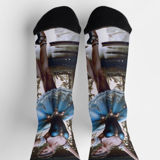 Ballet danser in een blauwe Tutu Sokken (Top)