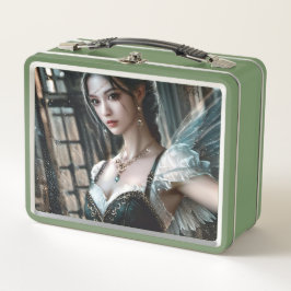 Ballet danser in een groene TuTu en Fairy Wings