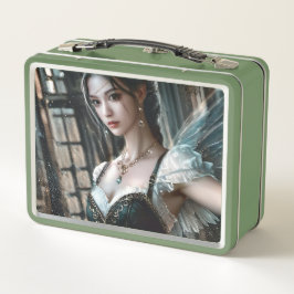 Ballet danser in een groene TuTu en Fairy Wings