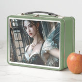 Ballet danser in een groene TuTu en Fairy Wings (In situ)