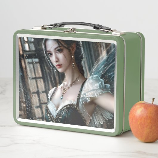 Ballet danser in een groene TuTu en Fairy Wings (In situ)