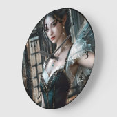 Ballet danser in een groene TuTu en Fairy Wings Grote Klok (Hoek)