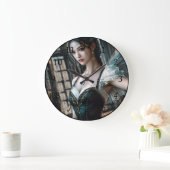 Ballet danser in een groene TuTu en Fairy Wings Grote Klok (Huis)