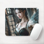 Ballet danser in een groene TuTu en Fairy Wings Muismat (Met muis)