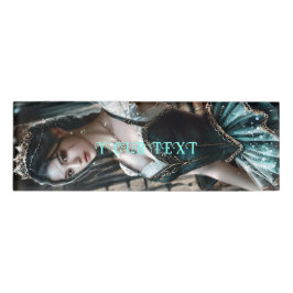 Ballet danser in een groene TuTu en Fairy Wings Naambadge