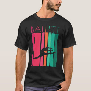 Ballet danser in retro ballet thee ballet t-shirt