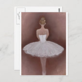 Ballet danser in tutu briefkaart (Voorkant / Achterkant)