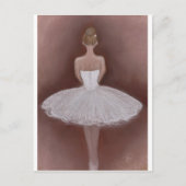 Ballet danser in tutu briefkaart (Voorkant)