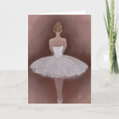 Ballet danser in tutu kaart (Voorkant)