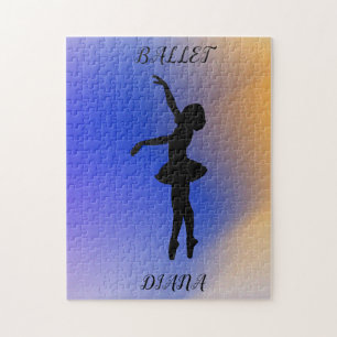 "BALLET DANSER" PUZZEL MET AANGEPASTE NAAM! LEGPUZZEL