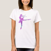 Ballet danser unieke dans collage kunst dansen t-shirt (Voorkant)