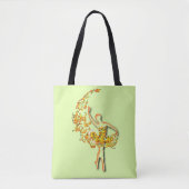 Ballet Danser Vrouw Canvas tas Ballerina (Voorkant)