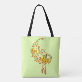 Ballet Danser Vrouw Canvas tas Ballerina (Achterkant)
