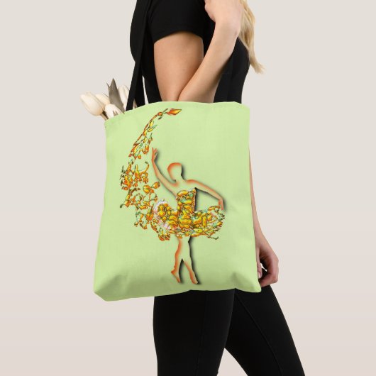 Ballet Danser Vrouw Canvas tas Ballerina (Dichtbij)