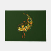 Ballet danser Vrouw Deurmat Ballerina Kies Kleur (Voorkant)