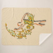 Ballet Danser Vrouw Sherpa Deken Ballerina (Voorkant (horizontaal))