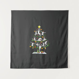 Ballet Dansliefhebber Kerstverlichting Ballet Kers Wandkleed