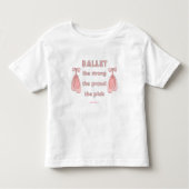 ballet: De dwerg de sterke roze Kinder Shirts (Voorkant)