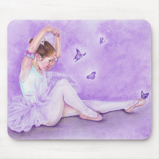 Ballet de Papillon Mousepad Muismat (Voorkant)