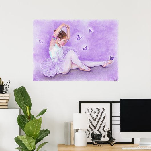 Ballet De Papillon Poster (Thuiskantoor)