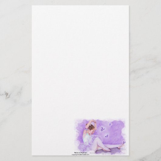 Ballet De Papillon Stationery Briefpapier (Voorkant)