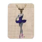 Ballet Deer in Blue Magneet (Verticaal)
