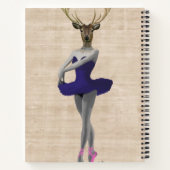 Ballet Deer in Blue Notitieboek (Achterkant)