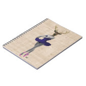 Ballet Deer in Blue Notitieboek (Linkerzijde)