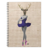 Ballet Deer in Blue Notitieboek (Voorkant)