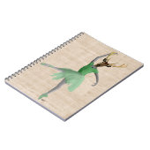 Ballet Deer in Green 2 Notitieboek (Linkerzijde)