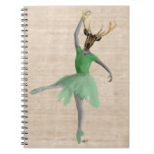 Ballet Deer in Green 2 Notitieboek (Voorkant)