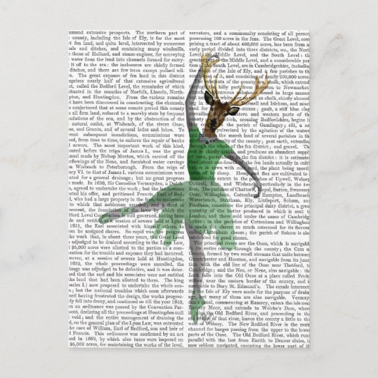 Ballet Deer in Green Briefkaart (Voorkant)