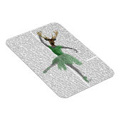 Ballet Deer in Green Magneet (Rechterzijde)