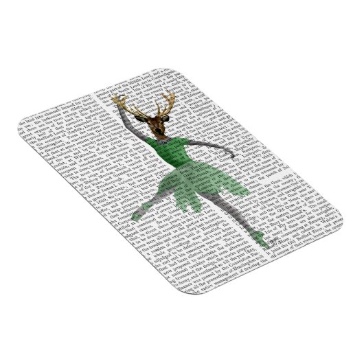 Ballet Deer in Green Magneet (Rechterzijde)