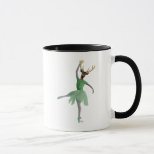 Ballet Deer in Green Mok