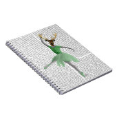 Ballet Deer in Green Notitieboek (Rechterzijde)