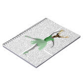 Ballet Deer in Green Notitieboek (Linkerzijde)