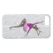 Ballet Deer in Roze Case-Mate iPhone Case (Achterkant (Horizontaal))