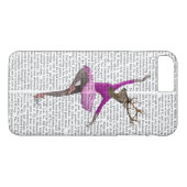Ballet Deer in Roze Case-Mate iPhone Case (Achterkant (Horizontaal))