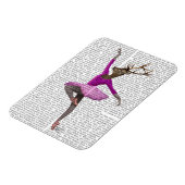 Ballet Deer in Roze Magneet (Linkerzijde)